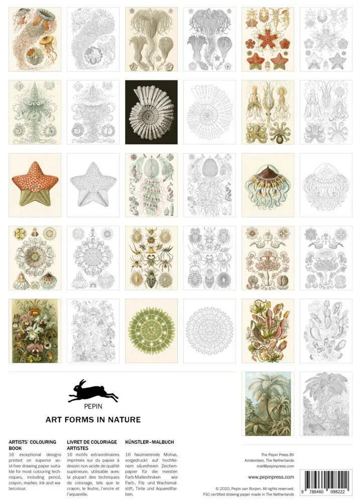 Bild: 9789460098222 | Art Forms in Nature | Artists' Colouring Book | Pepin van Roojen