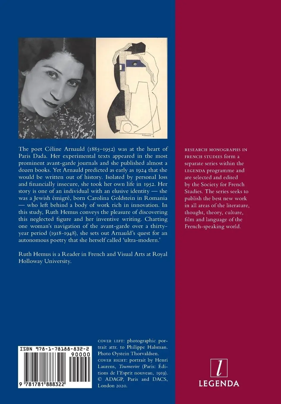Rückseite: 9781781888322 | The Poetry of Céline Arnauld | From Dada to Ultra-Modern | Ruth Hemus
