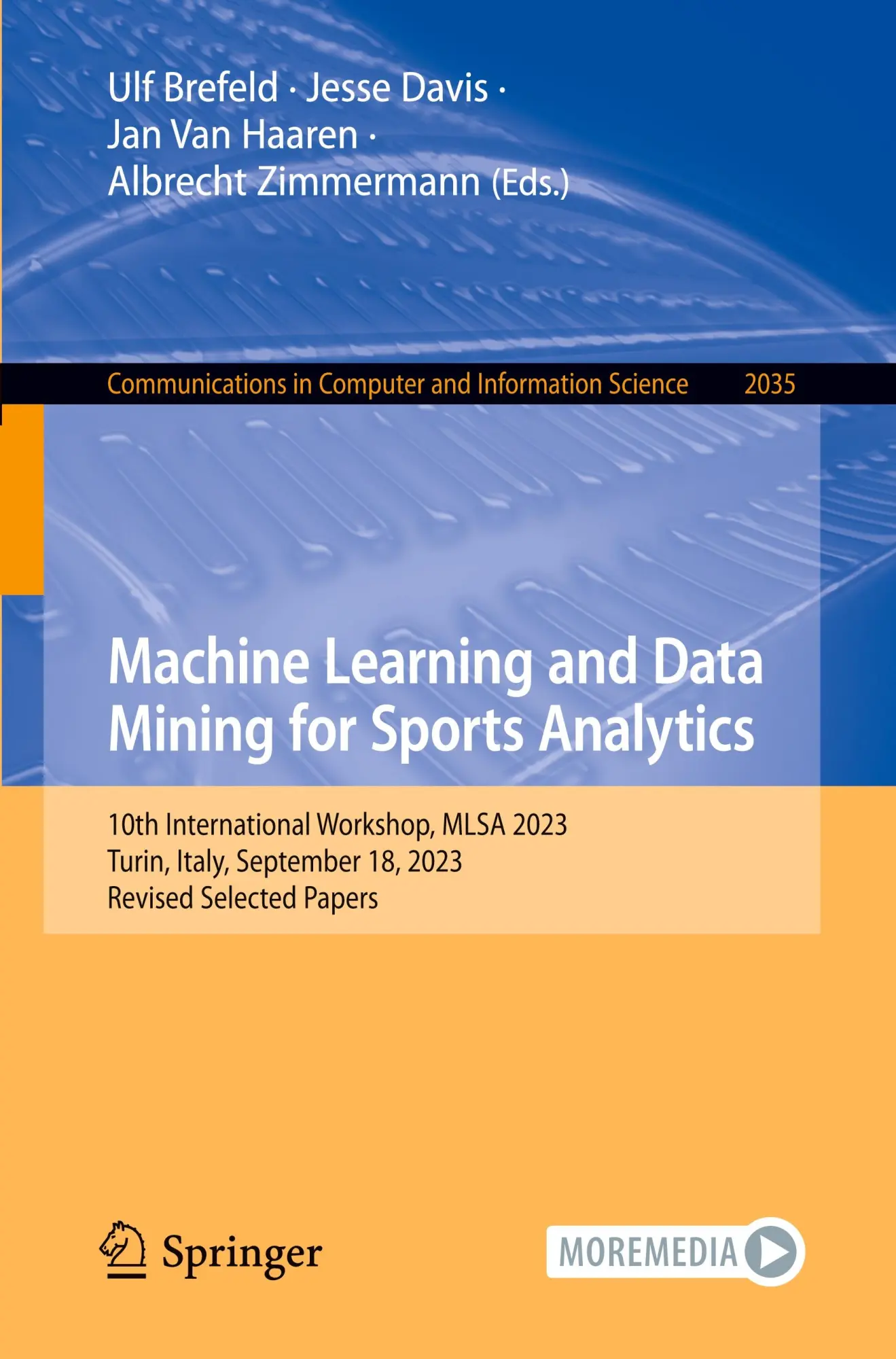 Cover: 9783031538322 | Machine Learning and Data Mining for Sports Analytics | Taschenbuch