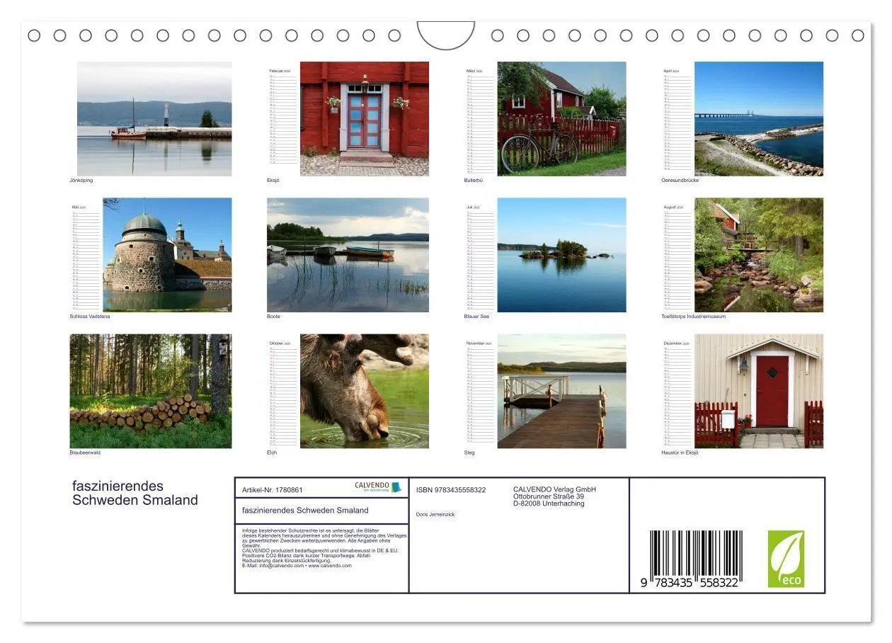 Bild: 9783435558322 | faszinierendes Schweden Smaland (Wandkalender 2025 DIN A4 quer),...