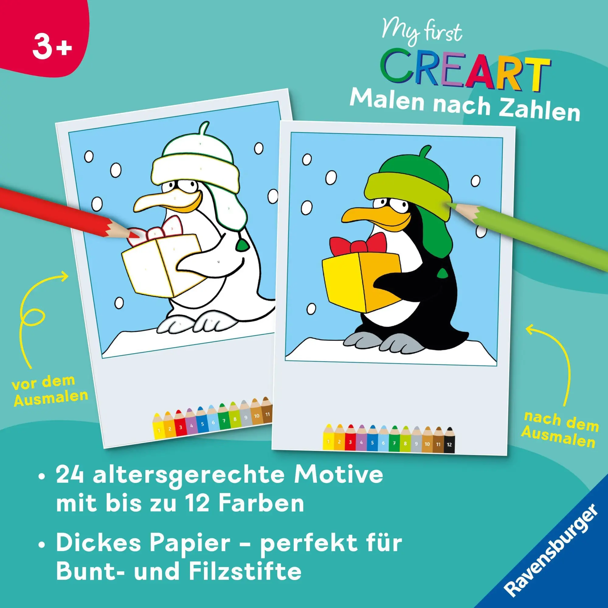 Bild: 9783473488322 | My first CreArt Malen nach Zahlen ab 3 - Weihnachten | Simone Pahl