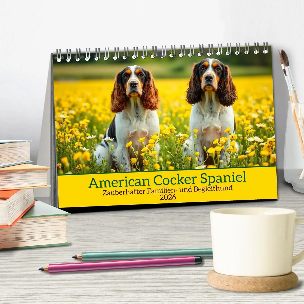 Bild: 9783516598322 | American Cocker Spaniel (Tischkalender 2026 DIN A5 quer), CALVENDO...
