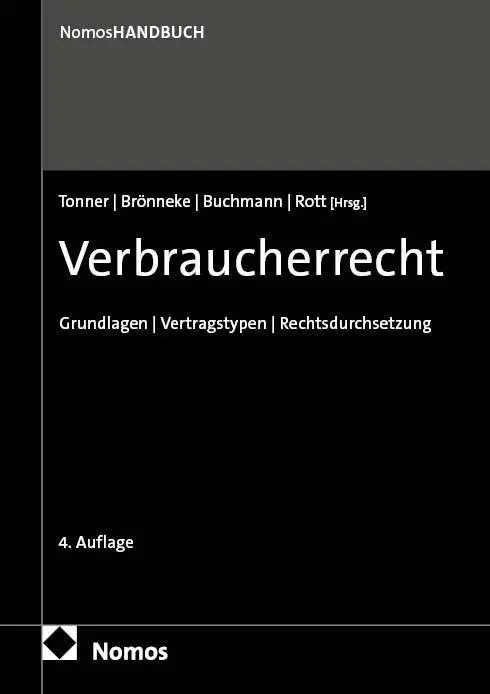 Cover: 9783756008322 | Verbraucherrecht | Grundlagen Vertragstypen Rechtsdurchsetzung | Buch