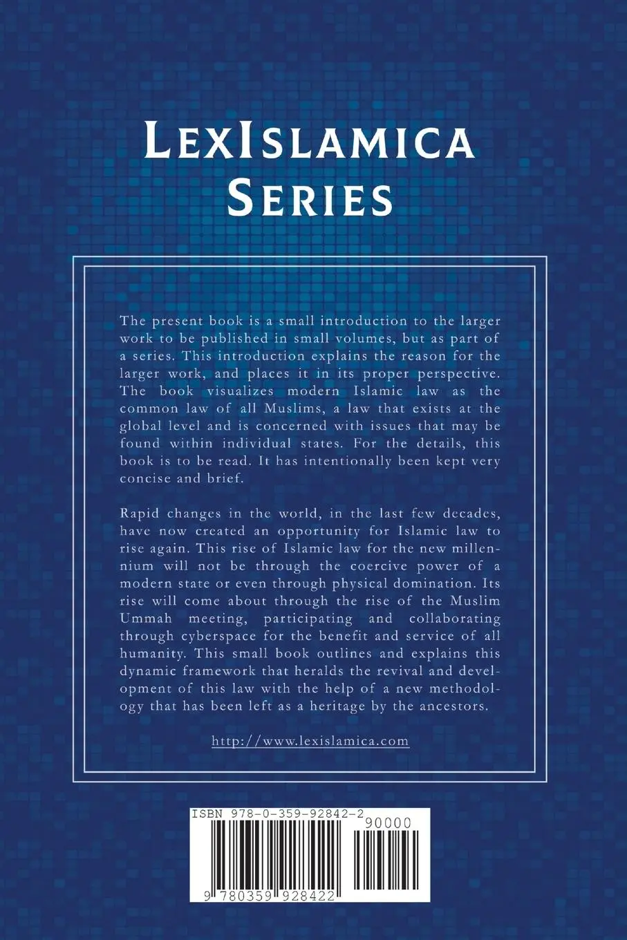 Rückseite: 9780359928422 | LexIslamica Series - Book 1 - Islamic Law for the New Millennium