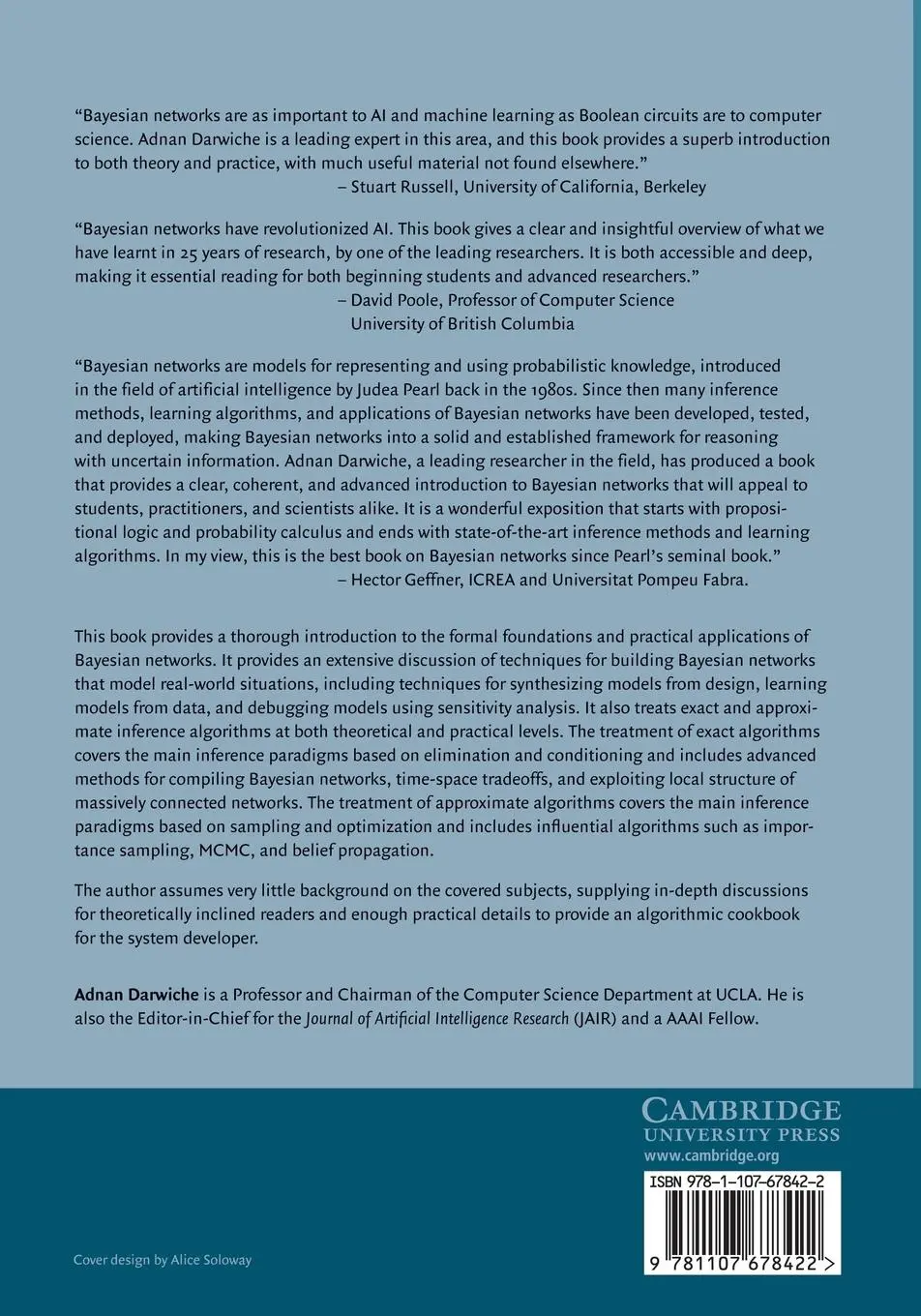 Rückseite: 9781107678422 | Modeling and Reasoning with Bayesian Networks | Adnan Darwiche | Buch