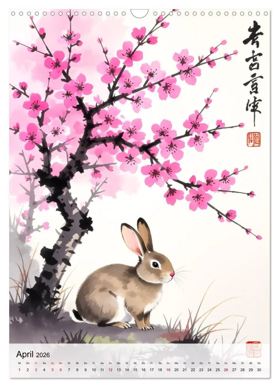 Bild: 9783516728422 | Die 12 chinesischen Tierkreiszeichen (Wandkalender 2026 DIN A3...