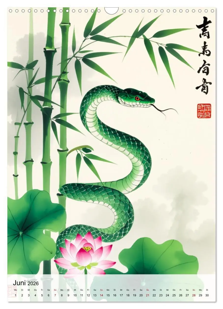 Bild: 9783516728422 | Die 12 chinesischen Tierkreiszeichen (Wandkalender 2026 DIN A3...