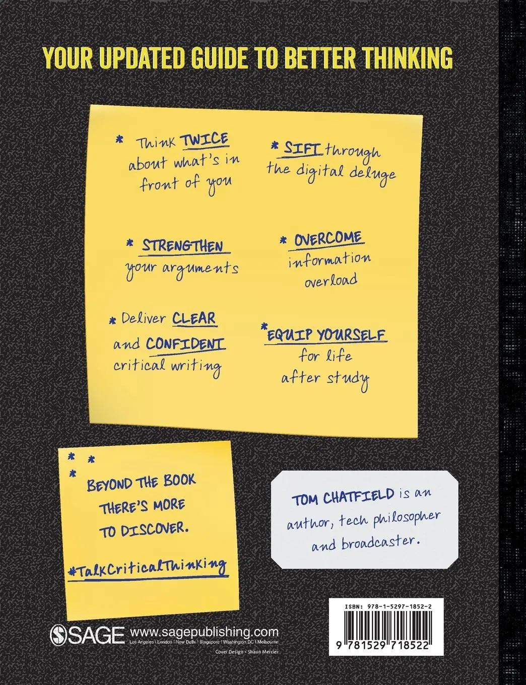 Rückseite: 9781529718522 | Critical Thinking | Tom Chatfield | Taschenbuch | Englisch | 2022