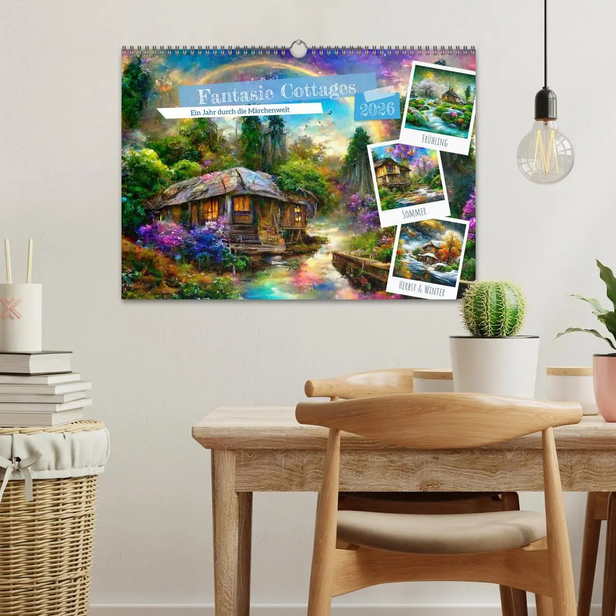 Bild: 9783457558522 | Fantasie Cottages - Ein Jahr durch die Märchenwelt (Wandkalender...
