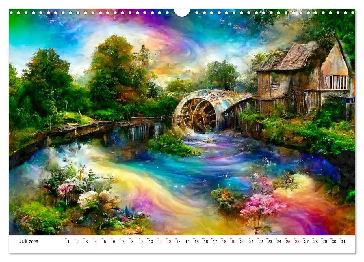 Bild: 9783457558522 | Fantasie Cottages - Ein Jahr durch die Märchenwelt (Wandkalender...