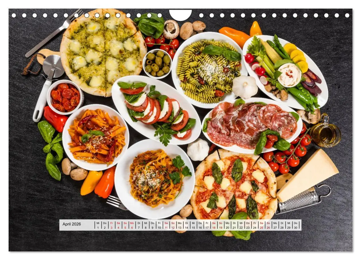 Bild: 9783457628522 | Mediterrane Küche - Gesund &amp; Lecker (Wandkalender 2026 DIN A4...