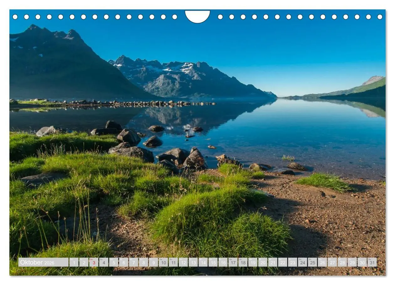 Bild: 9783516198522 | Norwegen (Wandkalender 2026 DIN A4 quer), CALVENDO Monatskalender