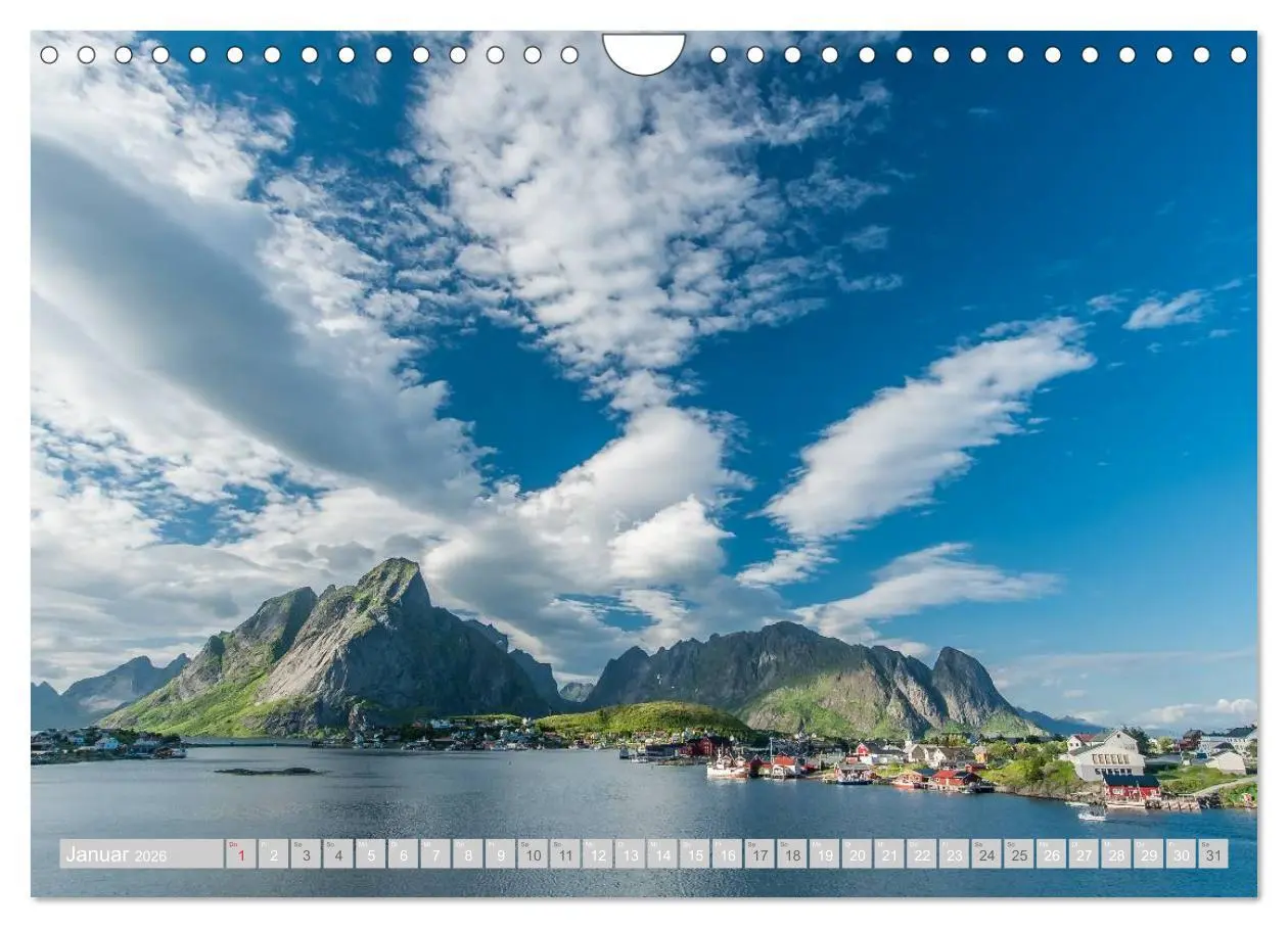 Bild: 9783516198522 | Norwegen (Wandkalender 2026 DIN A4 quer), CALVENDO Monatskalender