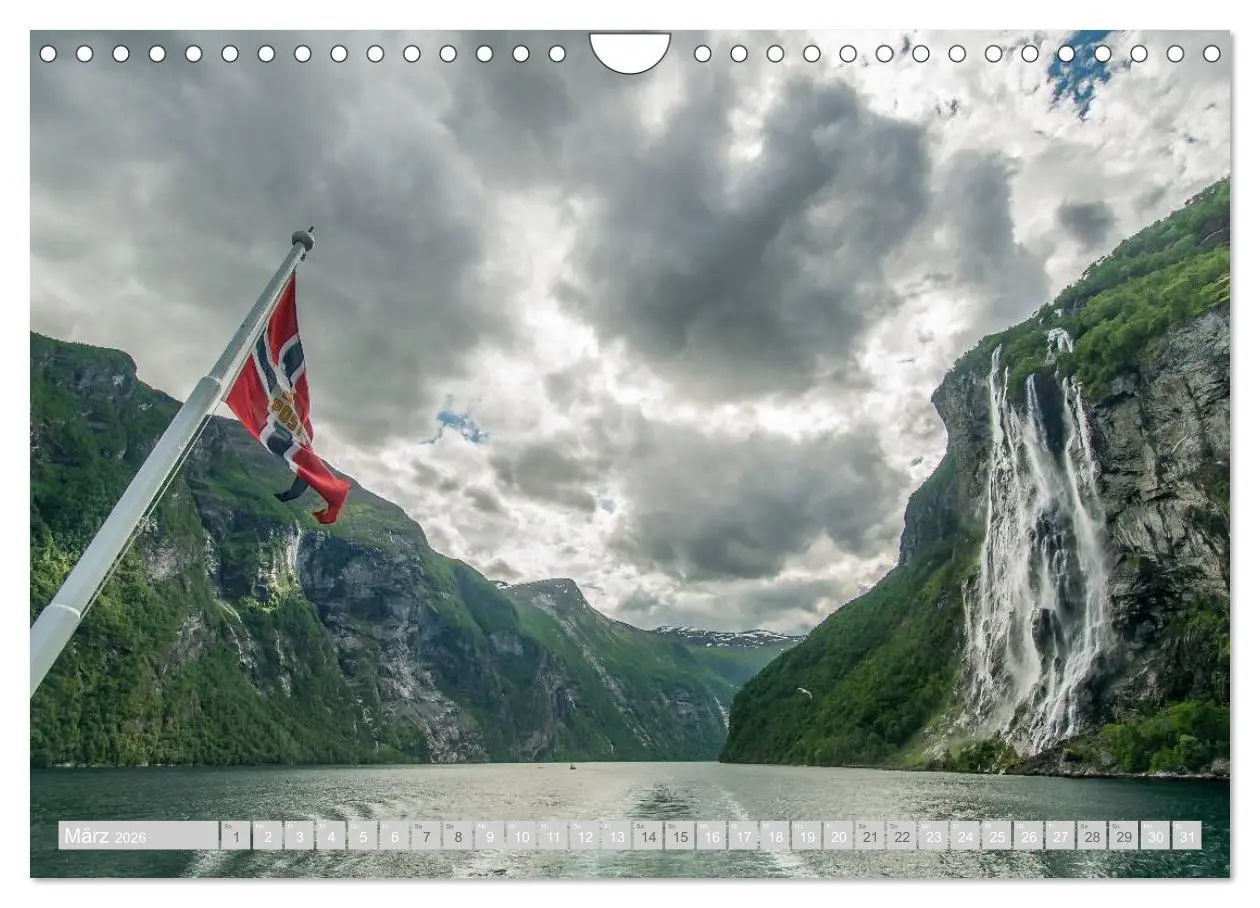 Bild: 9783516198522 | Norwegen (Wandkalender 2026 DIN A4 quer), CALVENDO Monatskalender