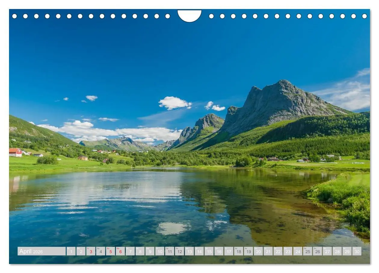 Bild: 9783516198522 | Norwegen (Wandkalender 2026 DIN A4 quer), CALVENDO Monatskalender