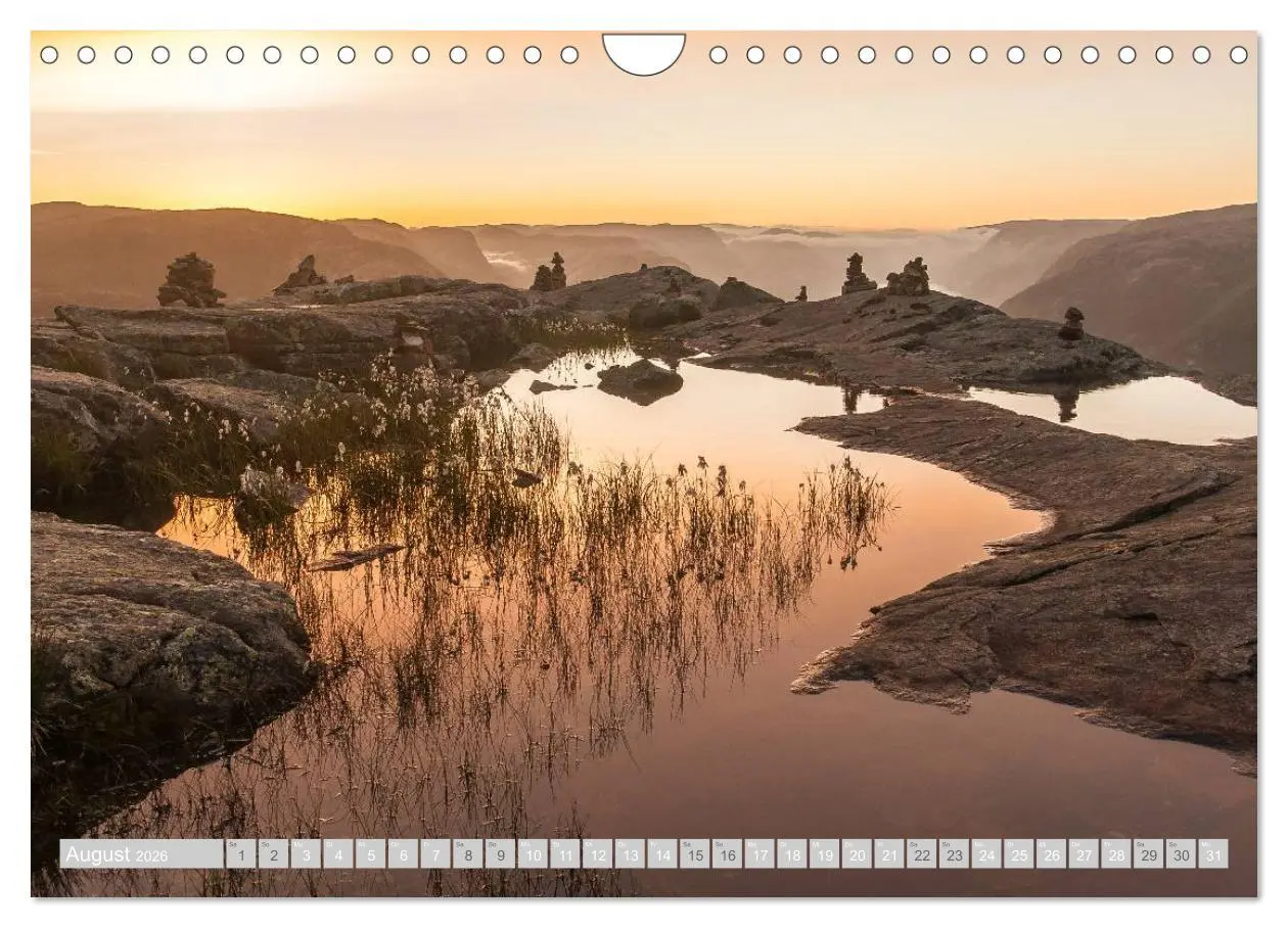 Bild: 9783516198522 | Norwegen (Wandkalender 2026 DIN A4 quer), CALVENDO Monatskalender