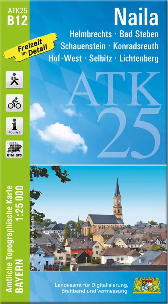 Cover: 9783899338522 | Naila 1:25 000 | Digitalisierung | (Land-)Karte | Deutsch | 2021