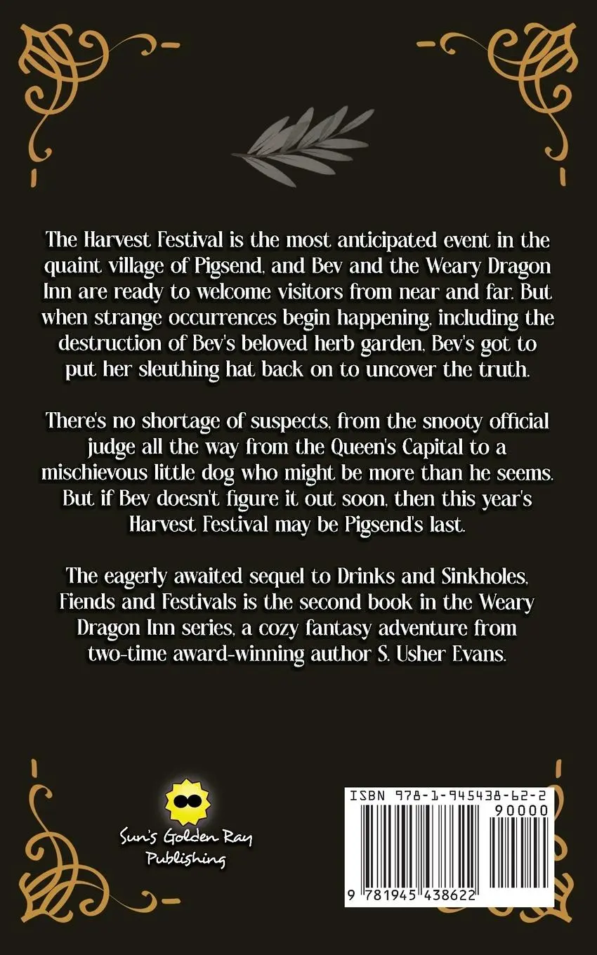 Rückseite: 9781945438622 | Fiends and Festivals | A Cozy Fantasy Novel | S. Usher Evans | Buch