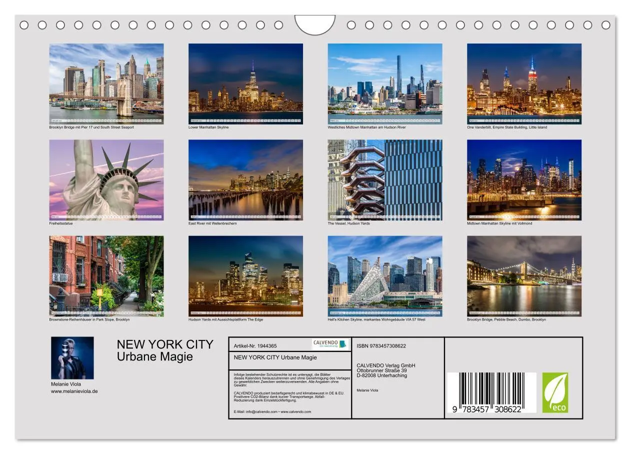 Bild: 9783457308622 | NEW YORK CITY Urbane Magie (Wandkalender 2026 DIN A4 quer),...