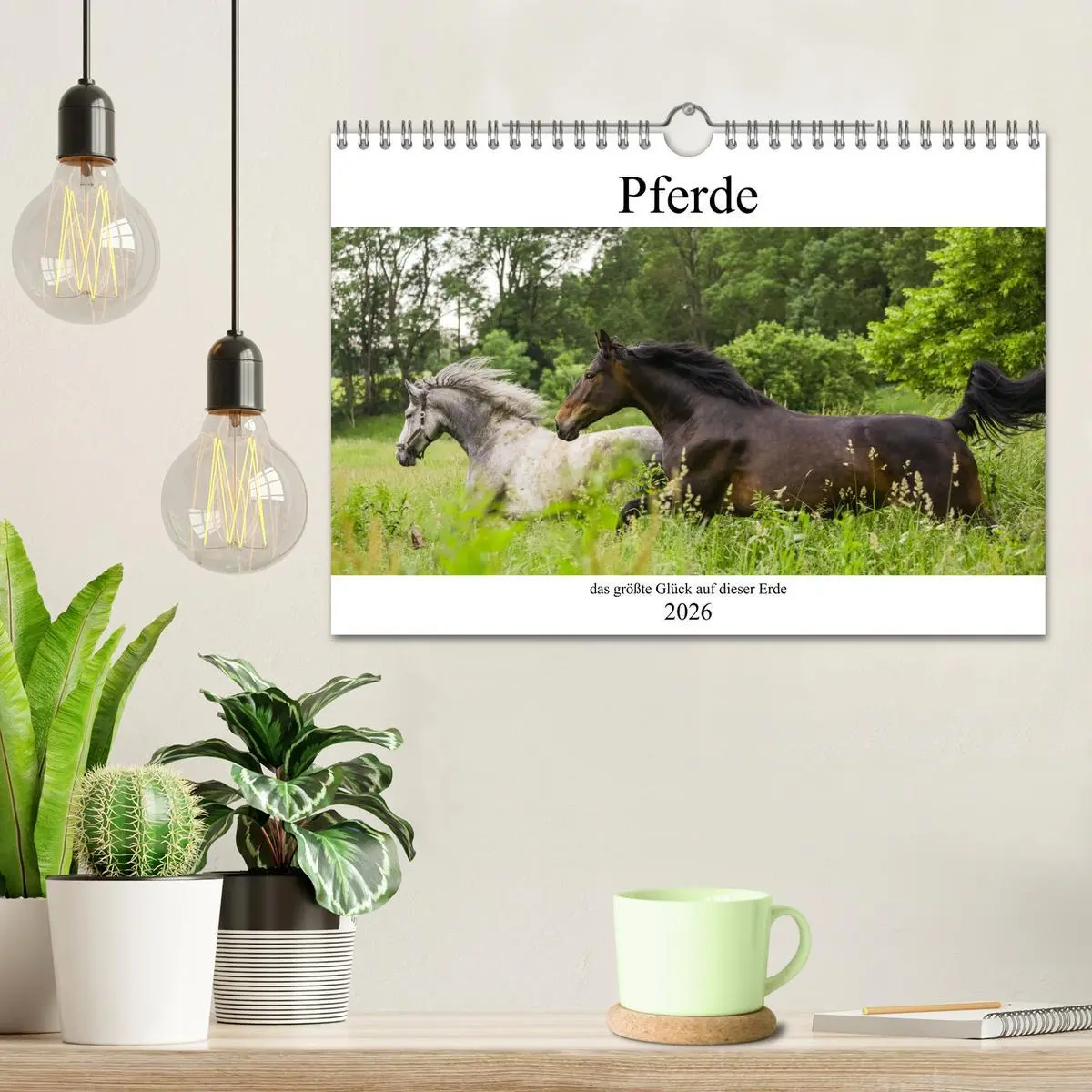 Bild: 9783457618622 | Pferde, das größte Glück auf dieser Erde (Wandkalender 2026 DIN A4...