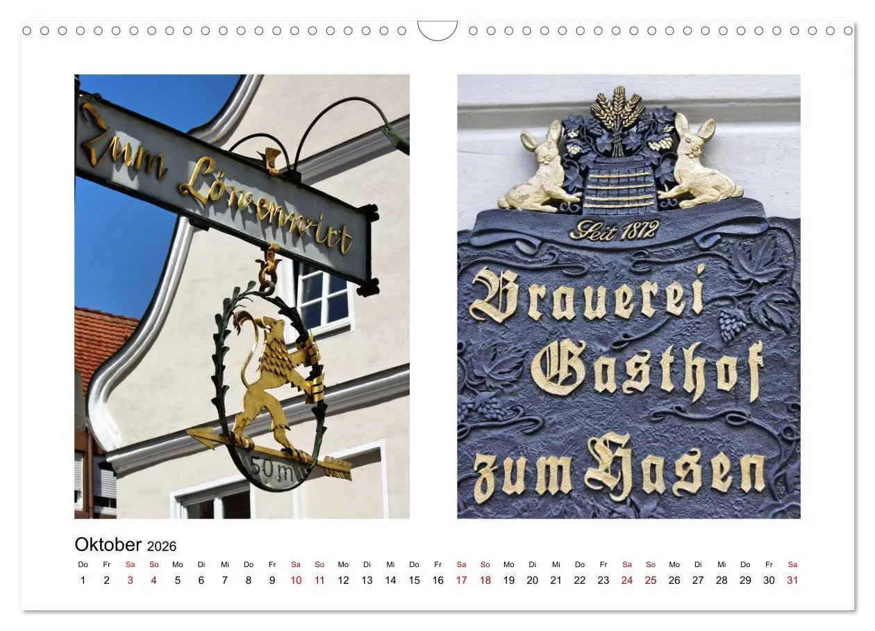Bild: 9783457858622 | Weißenhorn (Wandkalender 2026 DIN A3 quer), CALVENDO Monatskalender