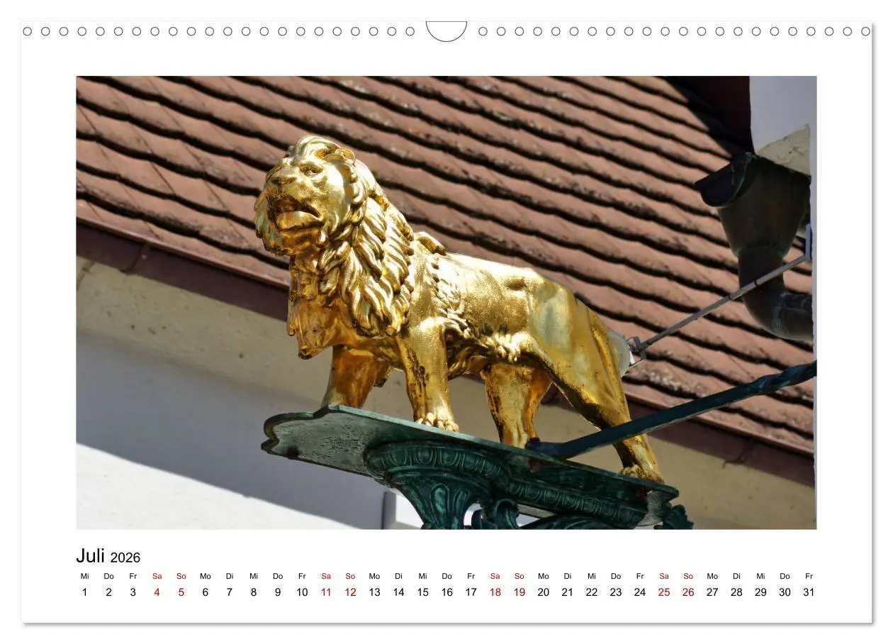 Bild: 9783457858622 | Weißenhorn (Wandkalender 2026 DIN A3 quer), CALVENDO Monatskalender