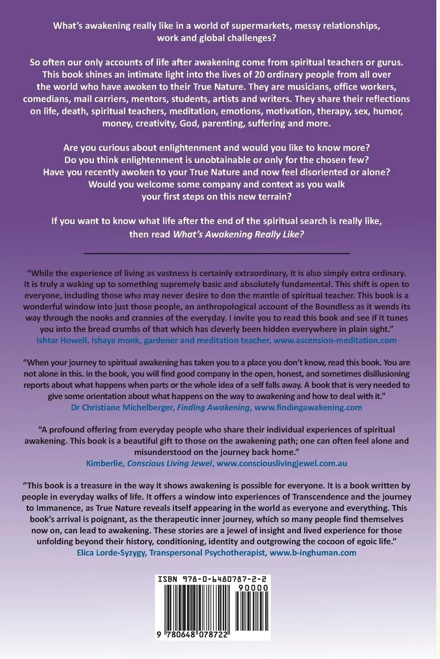 Rückseite: 9780648078722 | What's Awakening Really Like? | Marianne Broug | Taschenbuch | 2021