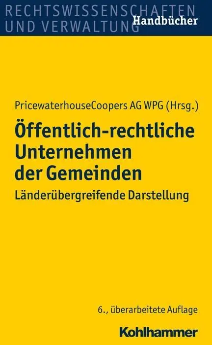 Cover: 9783170198722 | Öffentlich-rechtliche Unternehmen der Gemeinden | Buch | LV | Deutsch