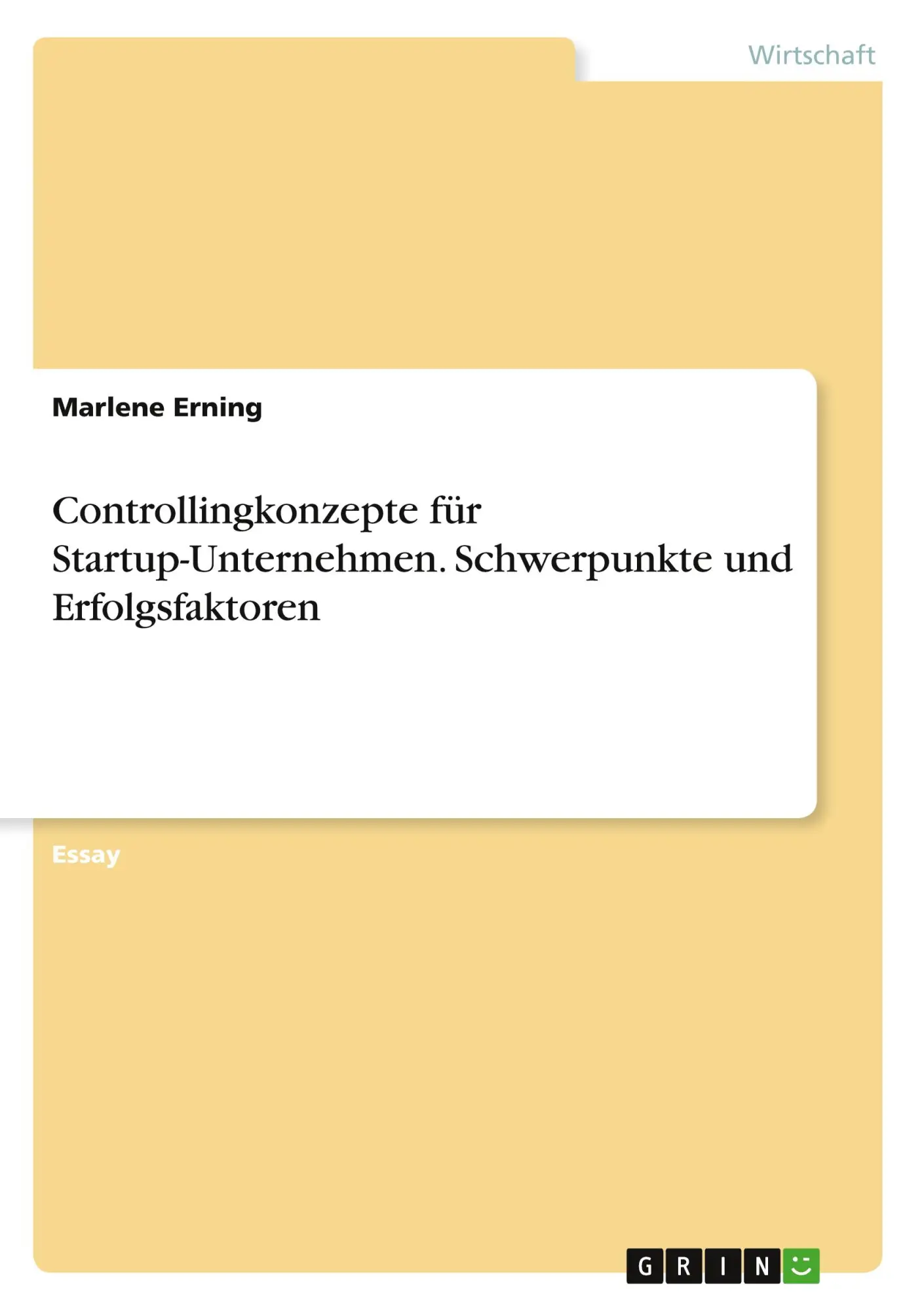 Cover: 9783346658722 | Controllingkonzepte für Startup-Unternehmen. Schwerpunkte und...
