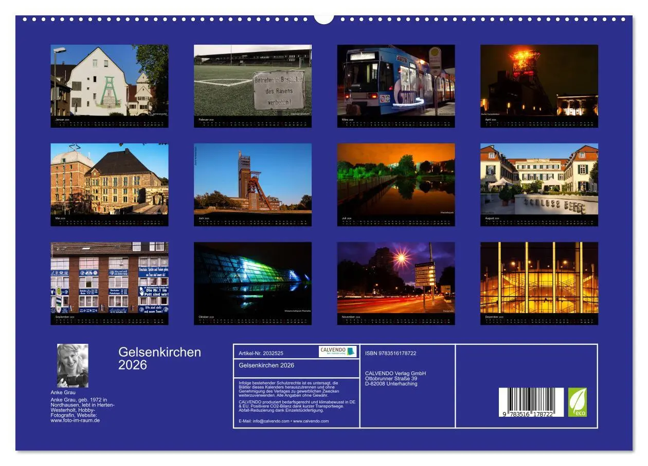 Bild: 9783516178722 | Gelsenkirchen 2026 (hochwertiger Premium Wandkalender 2026 DIN A2...