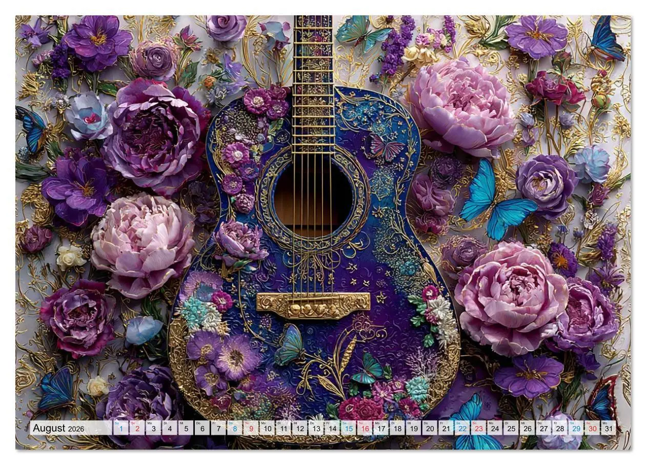 Bild: 9783516628722 | Saitenzauber - Gitarren im Bilderklang (hochwertiger Premium...