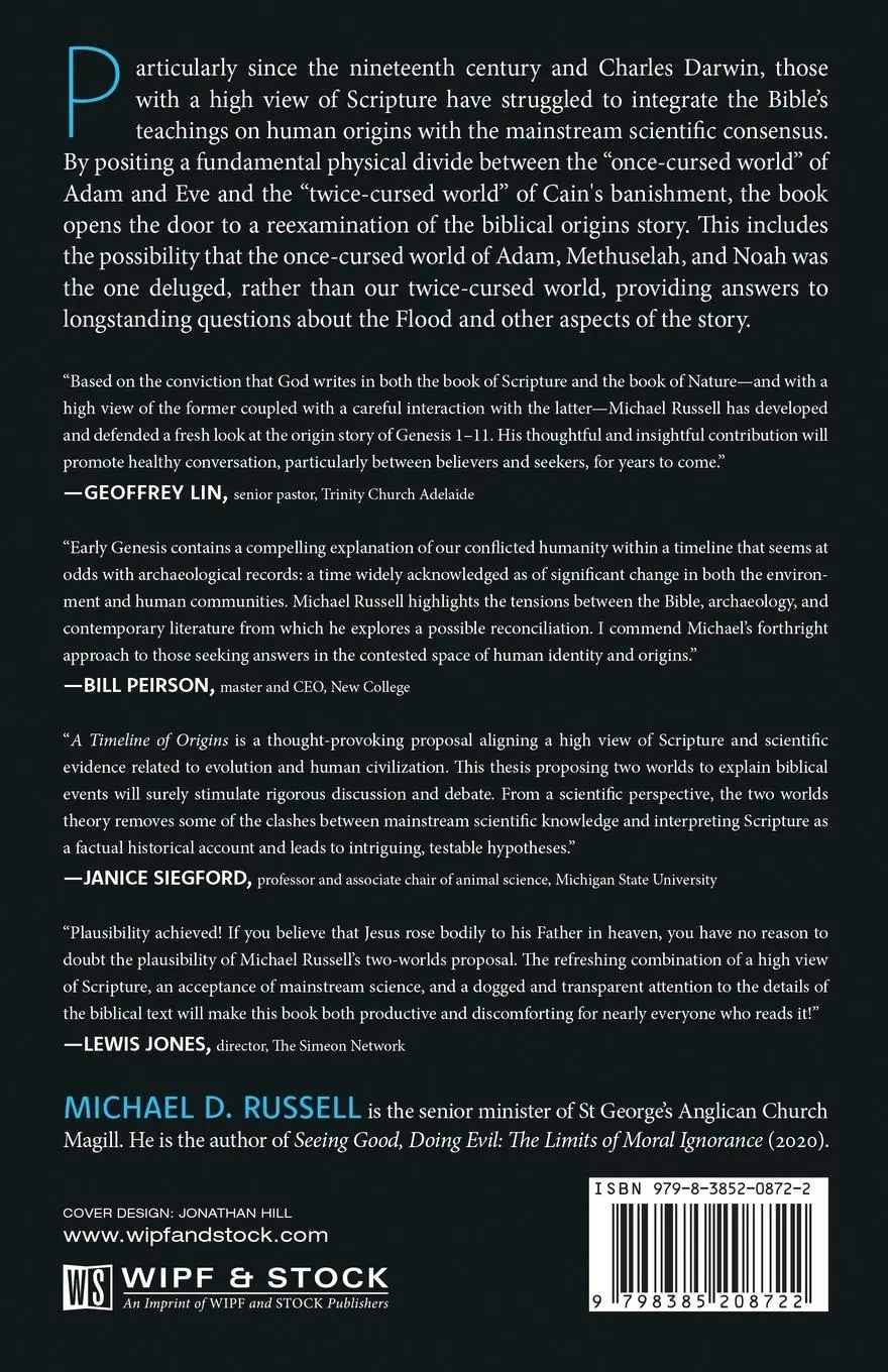 Rückseite: 9798385208722 | A Timeline of Origins | Michael D. Russell | Taschenbuch | Englisch