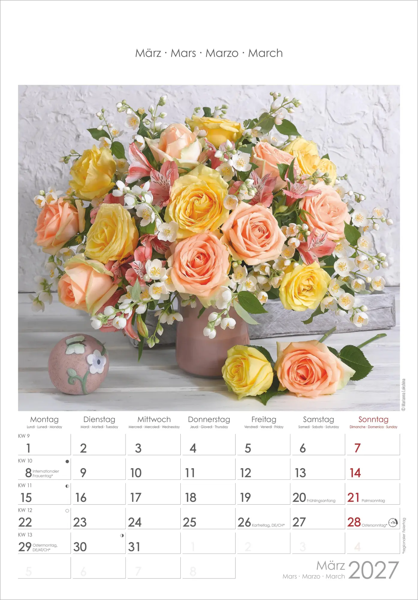 Bild: 4069095018822 | Rosenträume 2027 | Neumann Verlage GmbH &amp; Co KG | Kalender | 14 S.