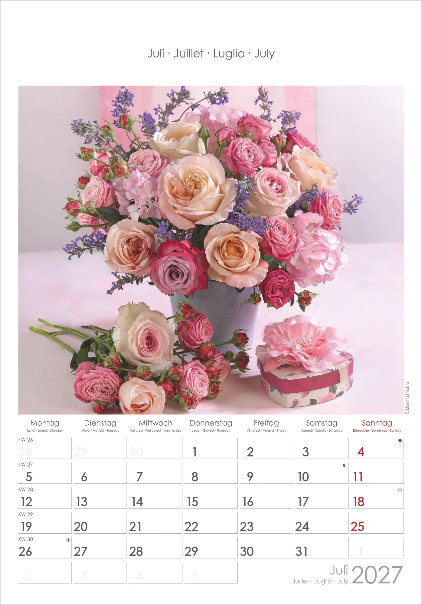 Bild: 4069095018822 | Rosenträume 2027 | Neumann Verlage GmbH &amp; Co KG | Kalender | 14 S.