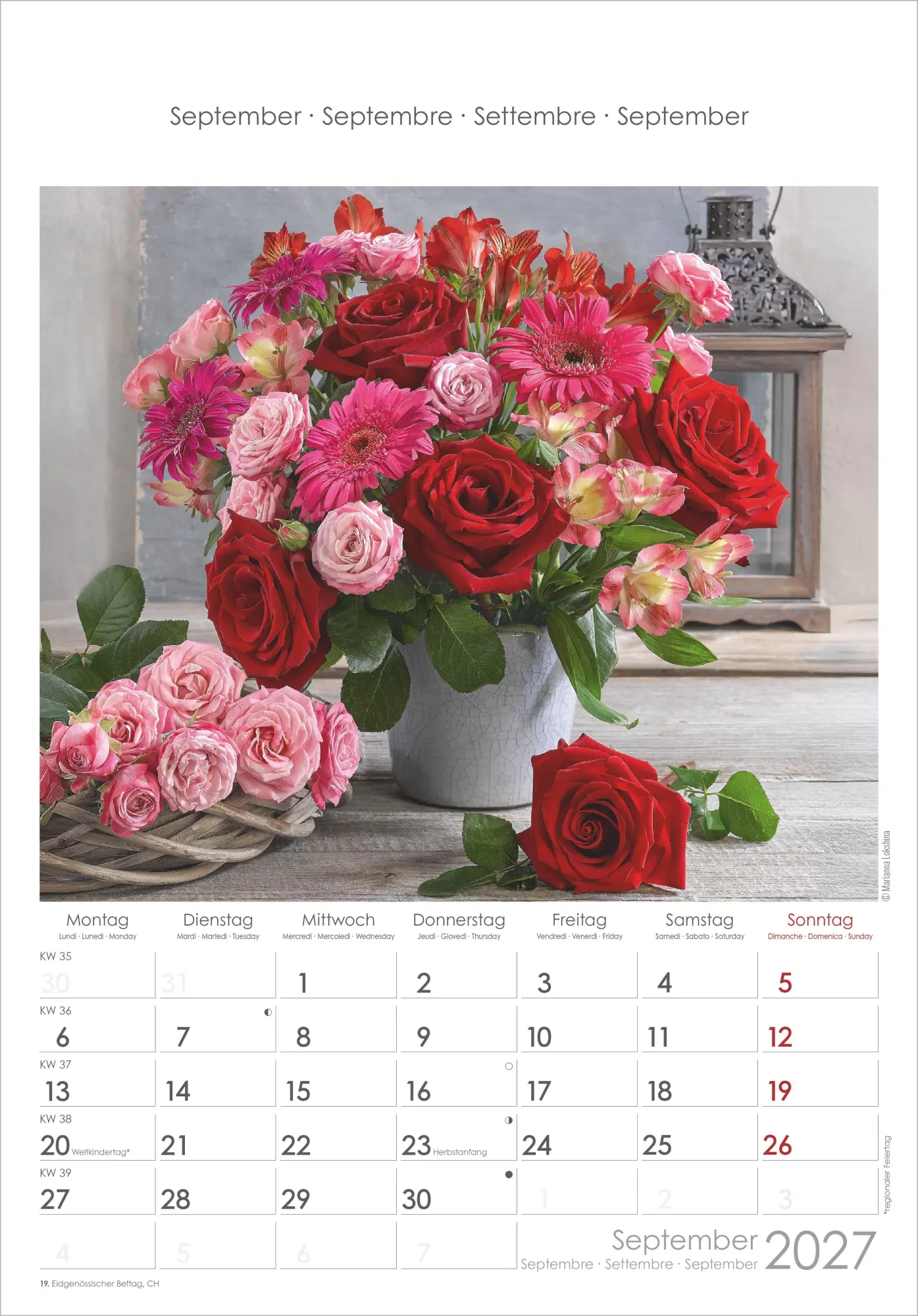Bild: 4069095018822 | Rosenträume 2027 | Neumann Verlage GmbH &amp; Co KG | Kalender | 14 S.
