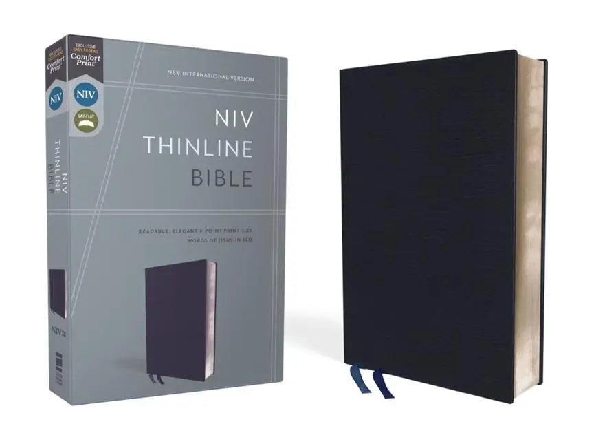 Cover: 9780310448822 | NIV, Thinline Bible, Bonded Leather, Navy, Red Letter Edition | Buch