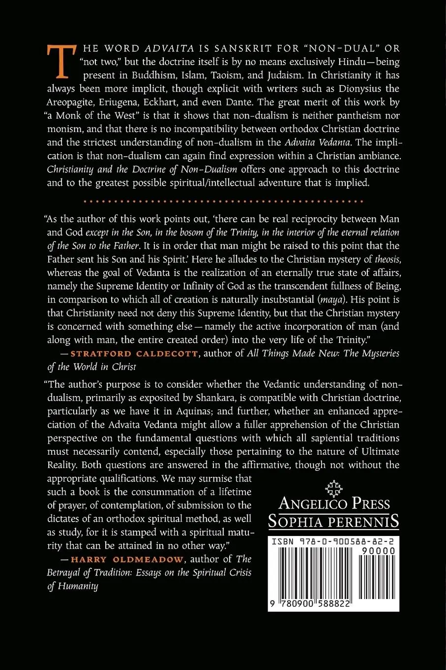Rückseite: 9780900588822 | Christianity and the Doctrine of Non-Dualism | A Monk of the West