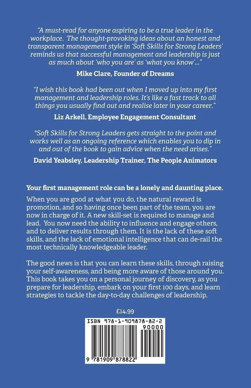 Rückseite: 9781909878822 | Soft Skills for Strong Leaders | Ten Steps to Management Success