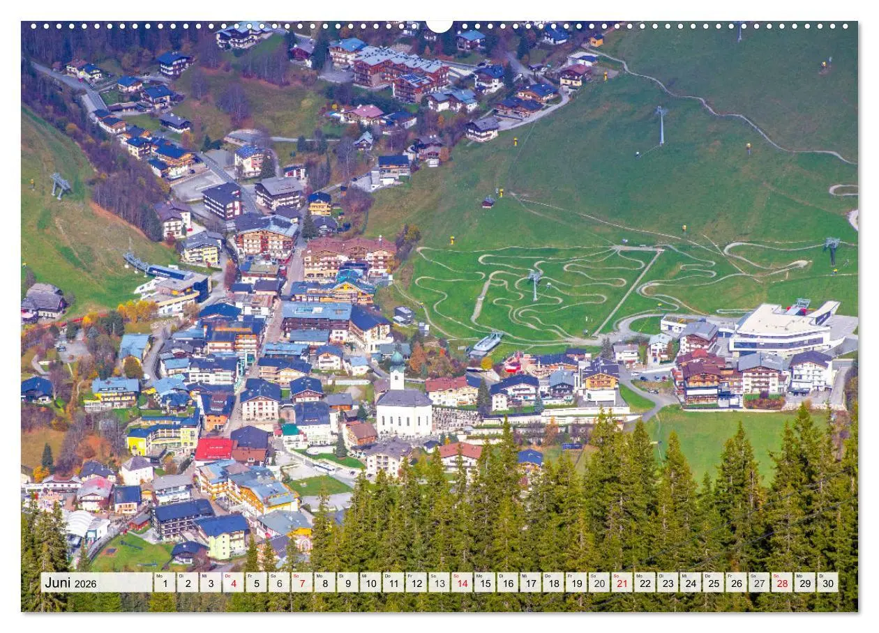 Bild: 9783457458822 | Grüße aus Saalbach (Wandkalender 2026 DIN A2 quer), CALVENDO...