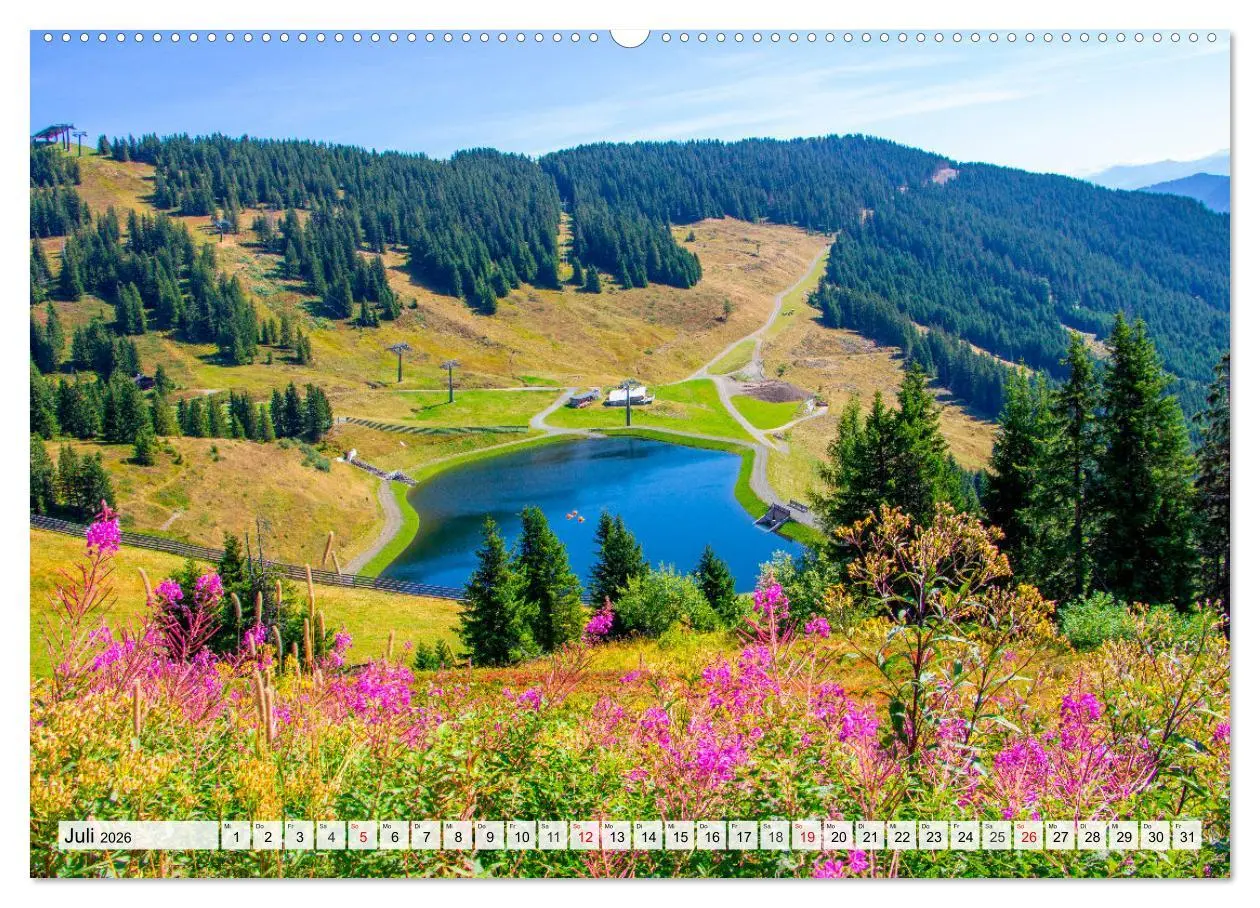 Bild: 9783457458822 | Grüße aus Saalbach (Wandkalender 2026 DIN A2 quer), CALVENDO...