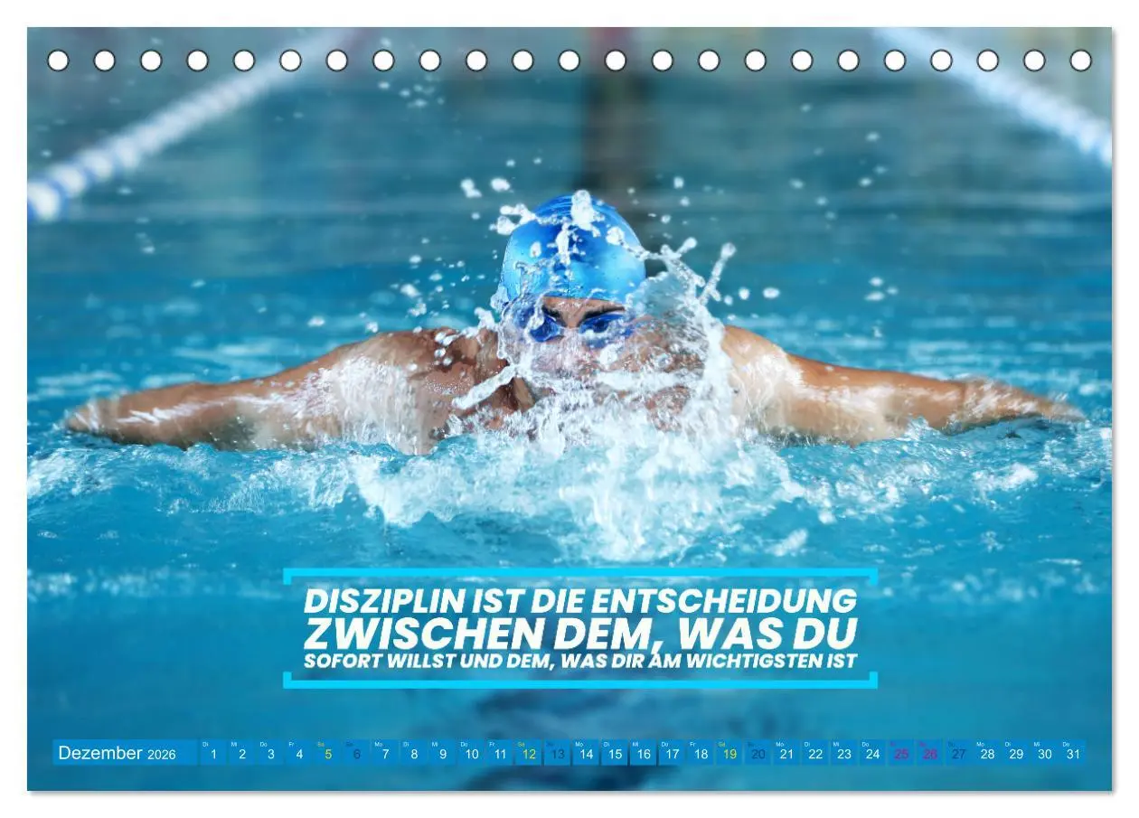 Bild: 9783457528822 | Schwimmen und SUP Begleitet mit coolen Sprüchen (Tischkalender 2026...