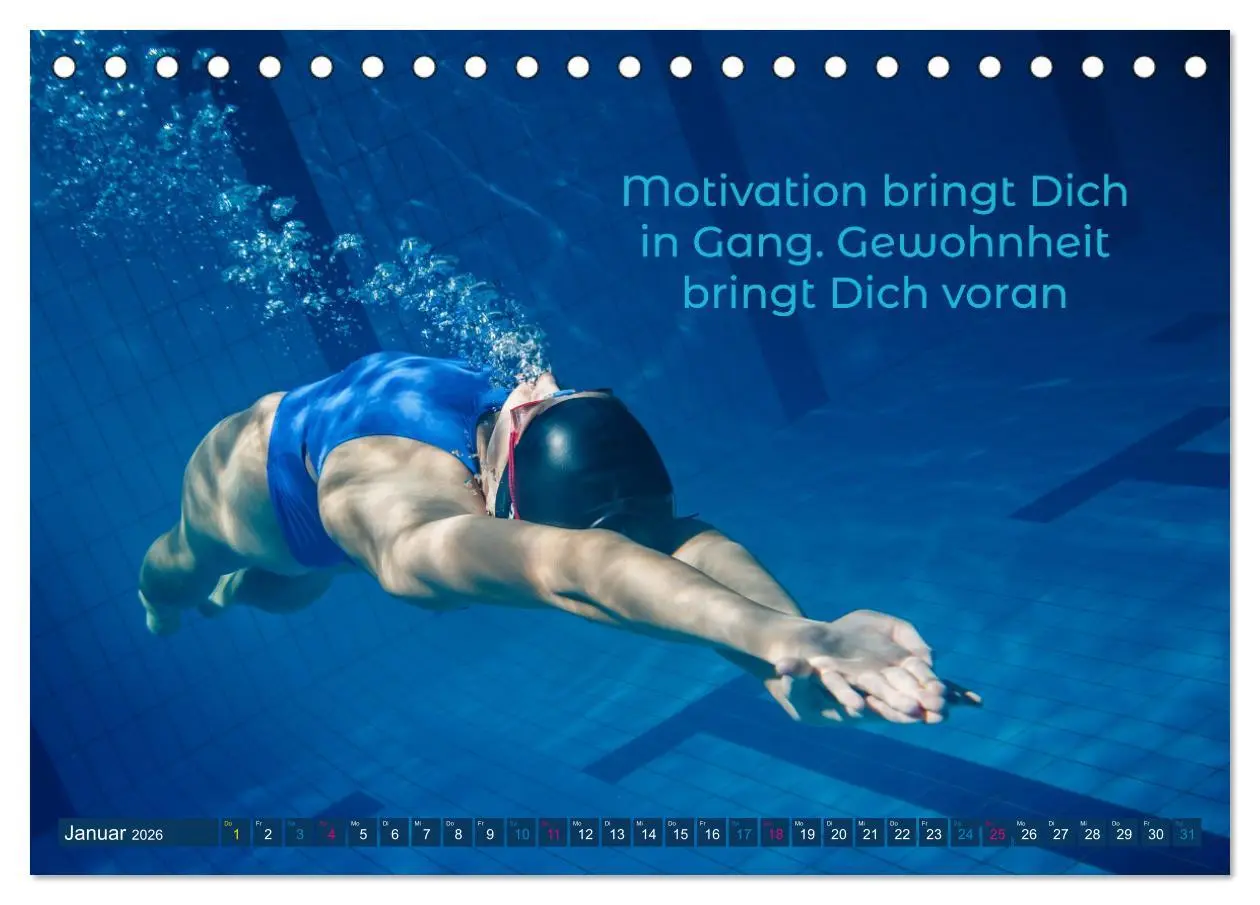Bild: 9783457528822 | Schwimmen und SUP Begleitet mit coolen Sprüchen (Tischkalender 2026...