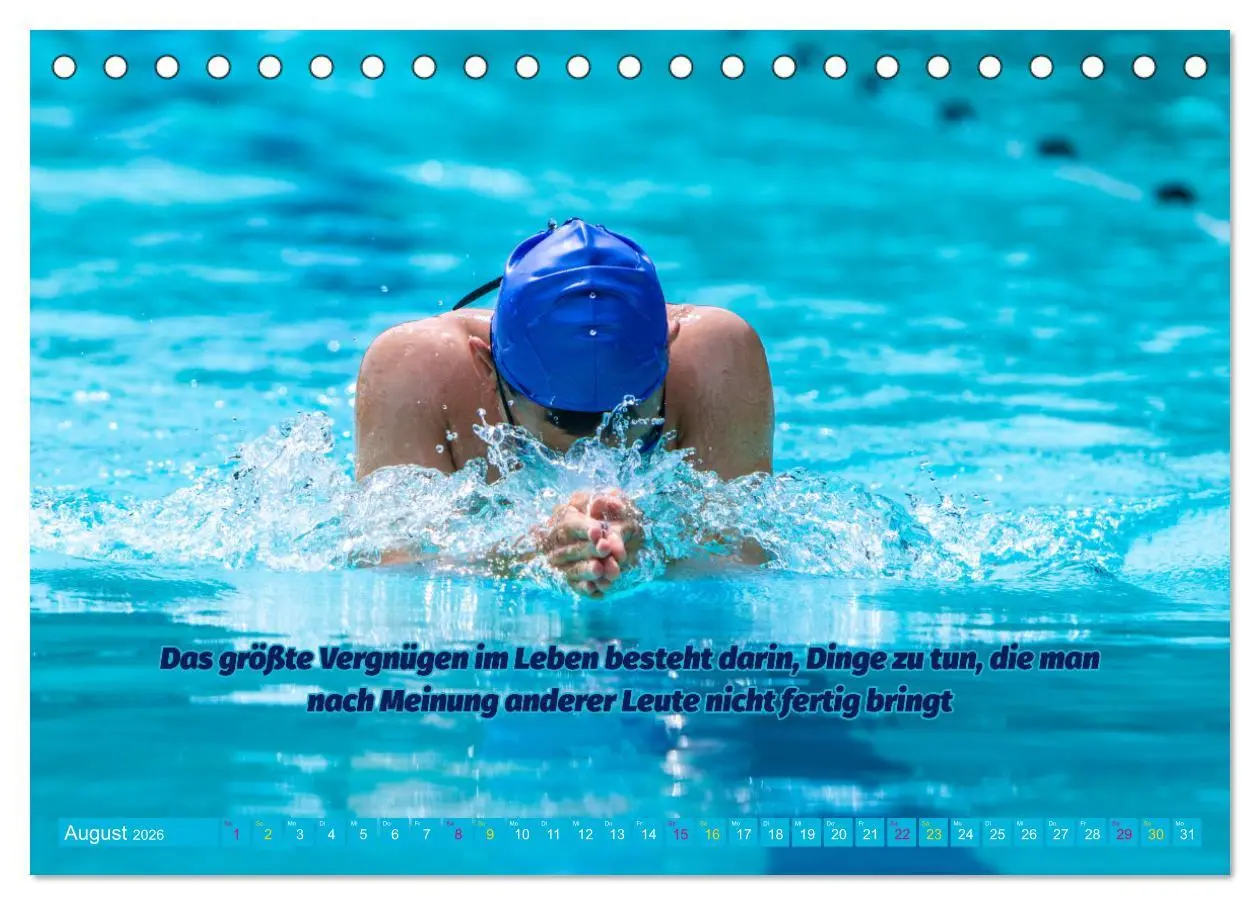 Bild: 9783457528822 | Schwimmen und SUP Begleitet mit coolen Sprüchen (Tischkalender 2026...