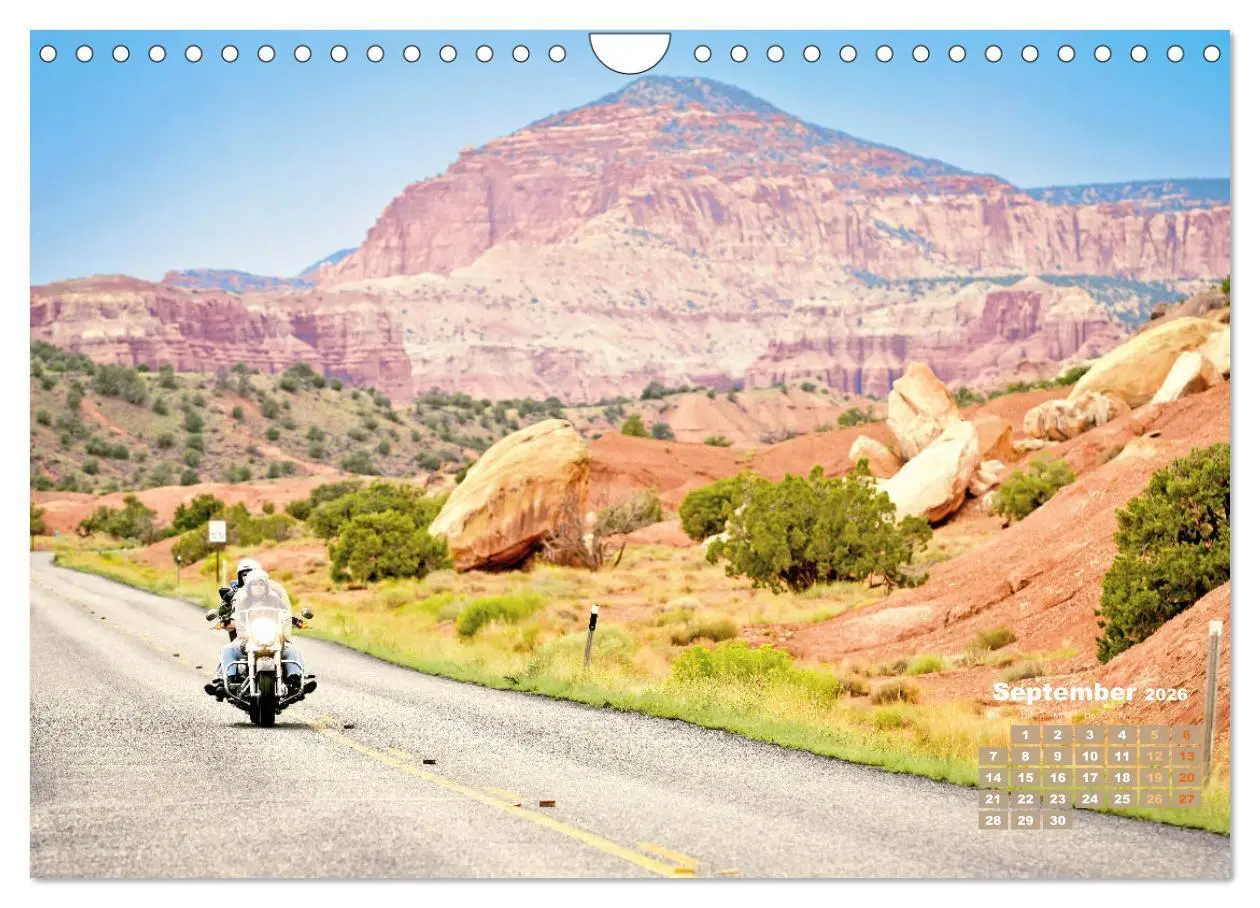 Bild: 9783457698822 | Fernweh und Traumziele: Auf Motorrad-Tour in den USA (Wandkalender...