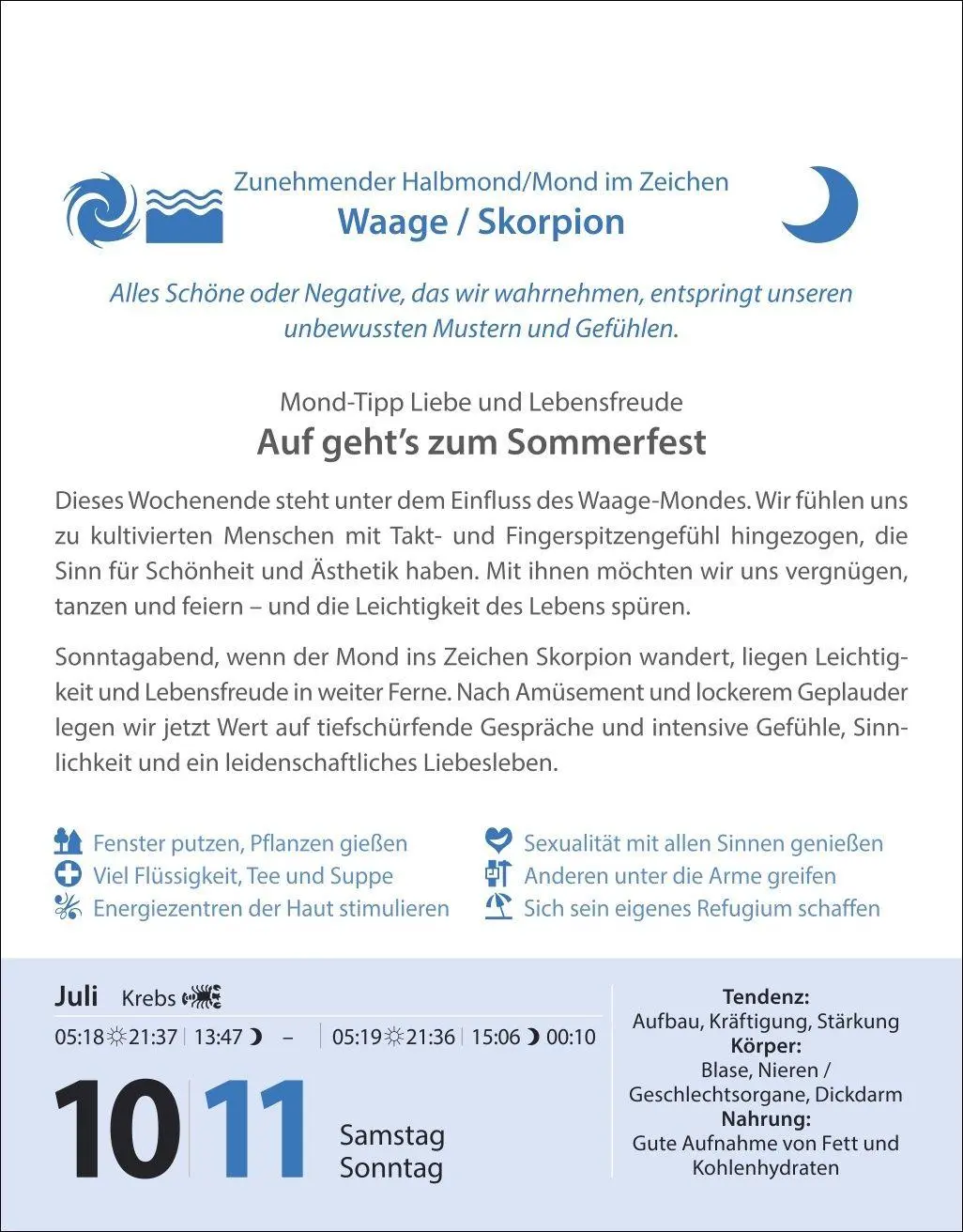 Bild: 9783840038822 | Leben mit dem Mond Tagesabreißkalender 2027 - Praktische Tipps Tag...