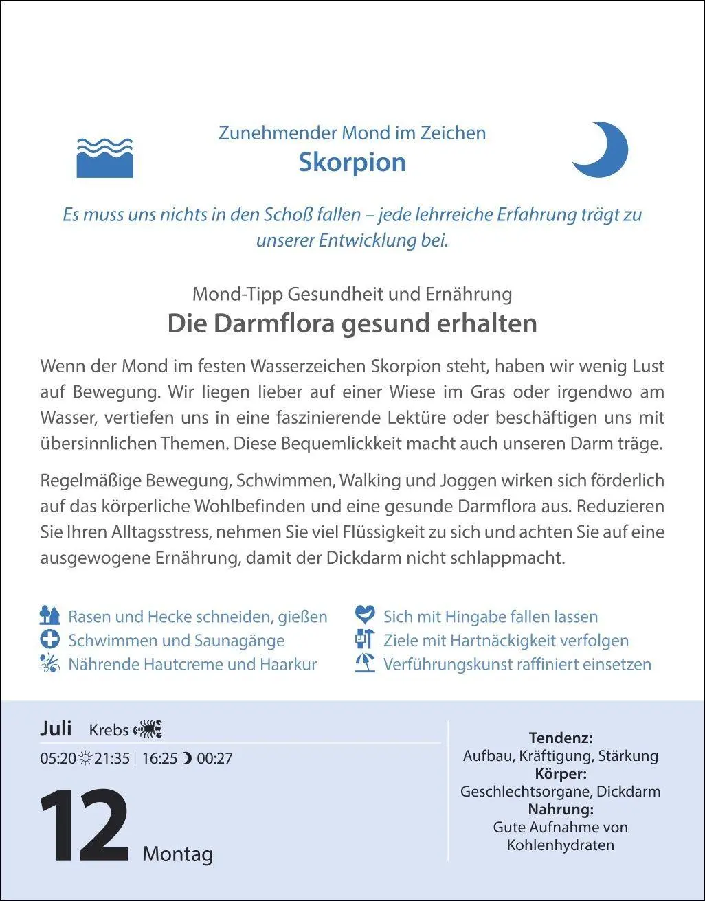 Bild: 9783840038822 | Leben mit dem Mond Tagesabreißkalender 2027 - Praktische Tipps Tag...