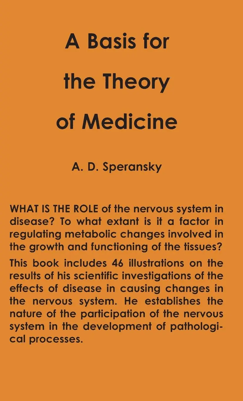 Cover: 9780717808922 | A Basis for the Theory of Medicine | Alexi Speransky | Buch | Gebunden