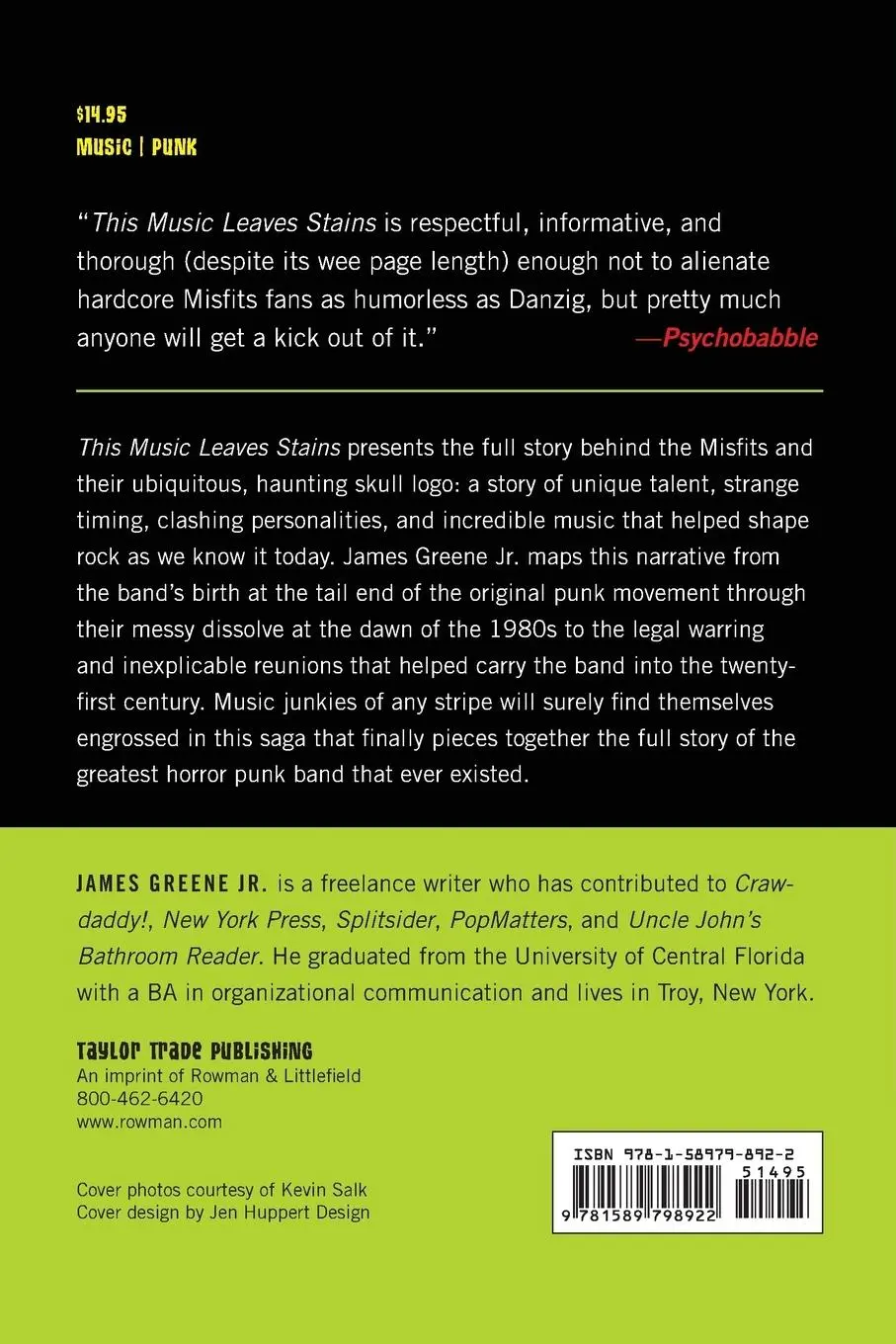 Rückseite: 9781589798922 | This Music Leaves Stains | The Complete Story of the Misfits | Greene