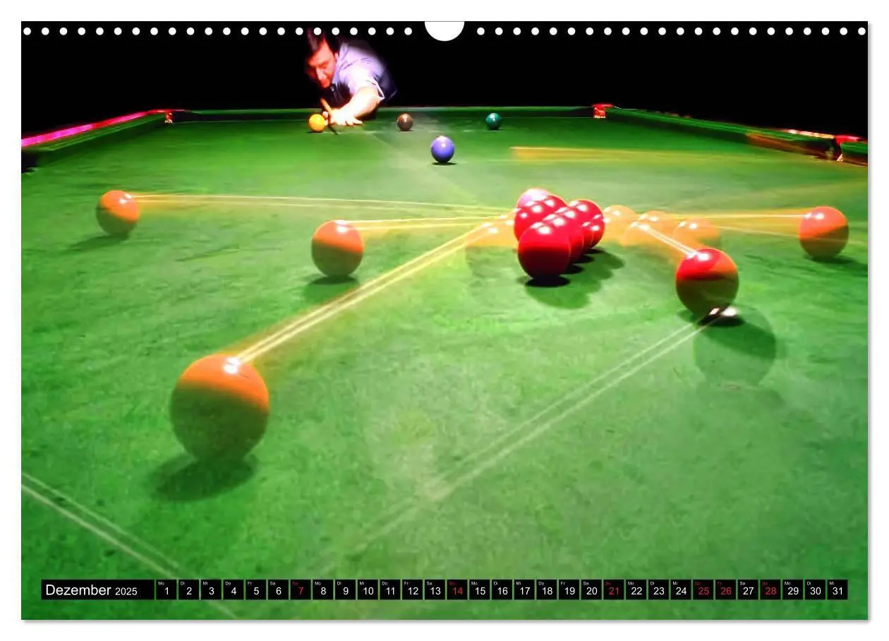 Bild: 9783435288922 | Billard. Konzentration - Sport - Spannung (Wandkalender 2025 DIN A3...