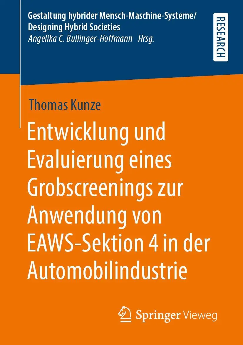 Cover: 9783658278922 | Entwicklung und Evaluierung eines Grobscreenings zur Anwendung von...